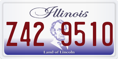IL license plate Z429510