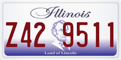 IL license plate Z429511