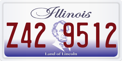 IL license plate Z429512