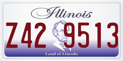 IL license plate Z429513