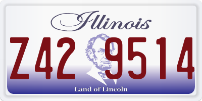 IL license plate Z429514