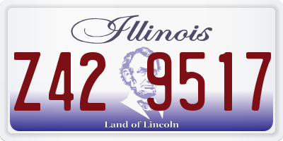 IL license plate Z429517
