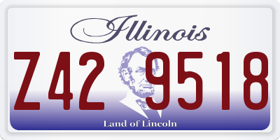 IL license plate Z429518