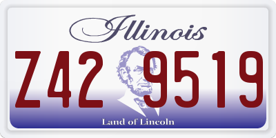 IL license plate Z429519