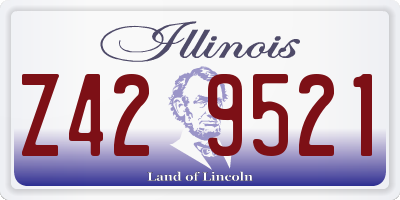 IL license plate Z429521