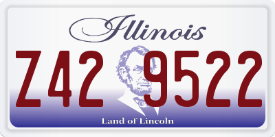 IL license plate Z429522