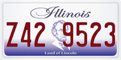 IL license plate Z429523