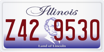 IL license plate Z429530