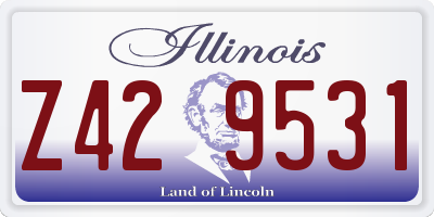 IL license plate Z429531