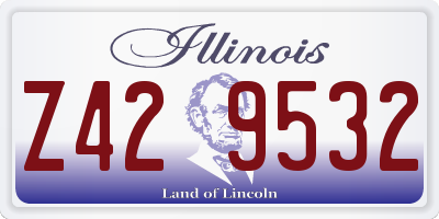 IL license plate Z429532