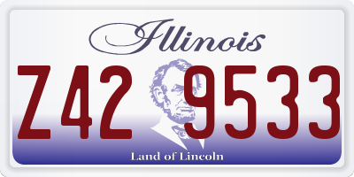 IL license plate Z429533