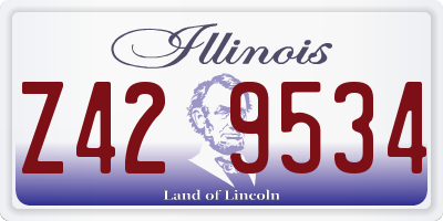 IL license plate Z429534