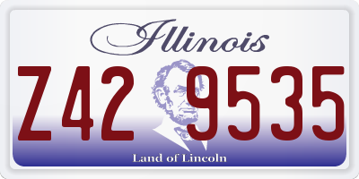 IL license plate Z429535
