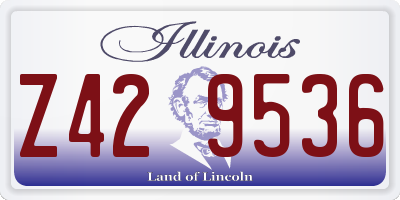 IL license plate Z429536