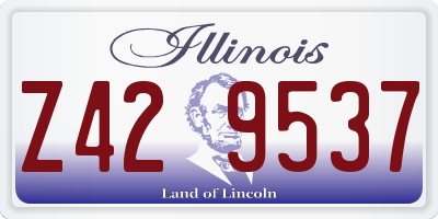 IL license plate Z429537