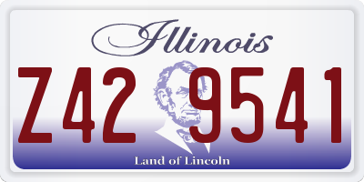 IL license plate Z429541