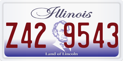 IL license plate Z429543