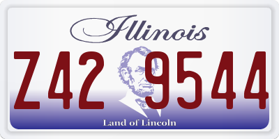 IL license plate Z429544