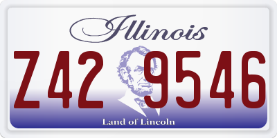 IL license plate Z429546