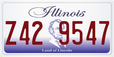 IL license plate Z429547