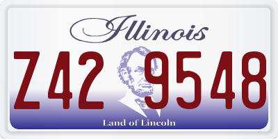 IL license plate Z429548
