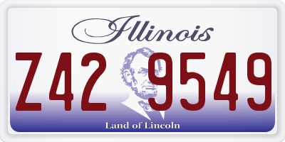 IL license plate Z429549