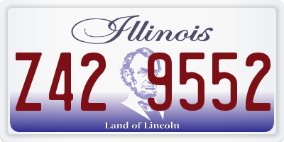 IL license plate Z429552