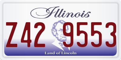 IL license plate Z429553