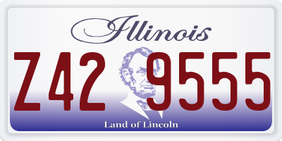 IL license plate Z429555