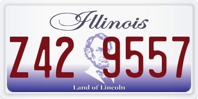 IL license plate Z429557