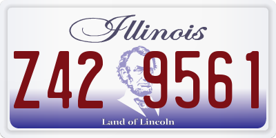 IL license plate Z429561