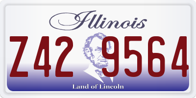IL license plate Z429564