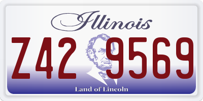 IL license plate Z429569