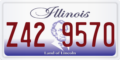 IL license plate Z429570