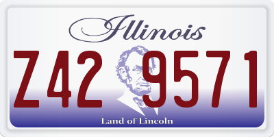 IL license plate Z429571