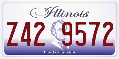 IL license plate Z429572