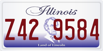 IL license plate Z429584