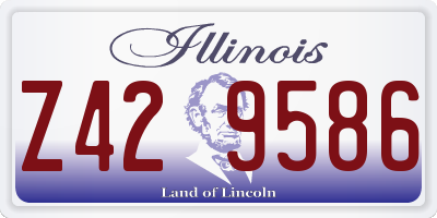 IL license plate Z429586