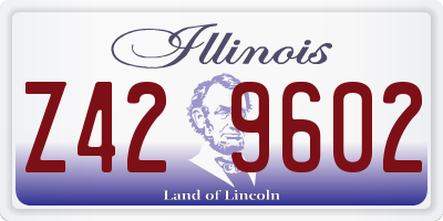 IL license plate Z429602