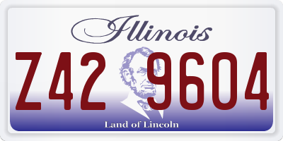 IL license plate Z429604