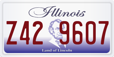 IL license plate Z429607