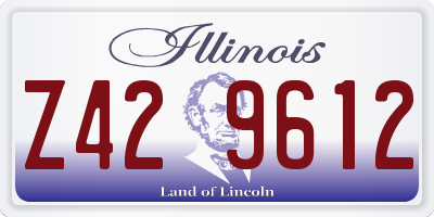 IL license plate Z429612