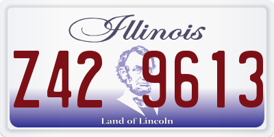 IL license plate Z429613