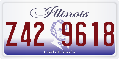 IL license plate Z429618