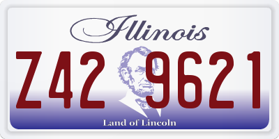 IL license plate Z429621
