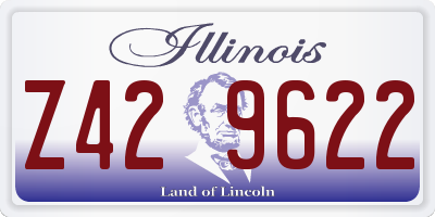 IL license plate Z429622