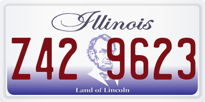IL license plate Z429623