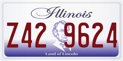 IL license plate Z429624