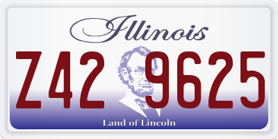 IL license plate Z429625
