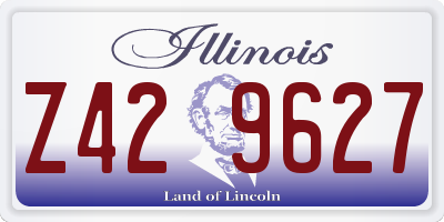 IL license plate Z429627